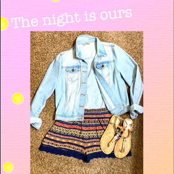 EUC SZ S Aztec Print Fully lined Dressy Shorts - Picture 1 of 3